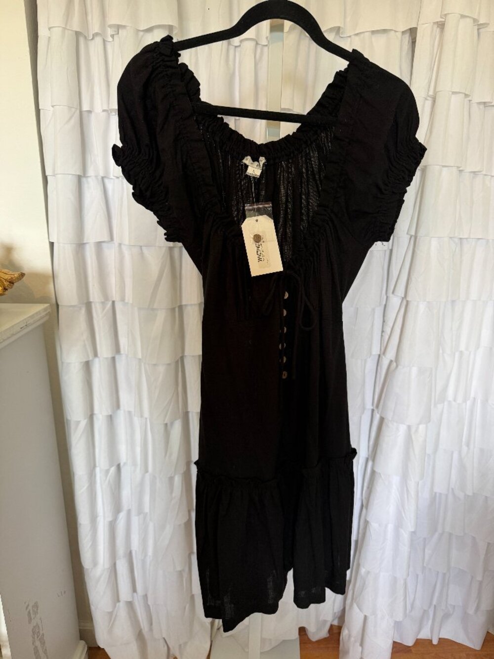 Ruffled Cap Sleeve Dress NWT